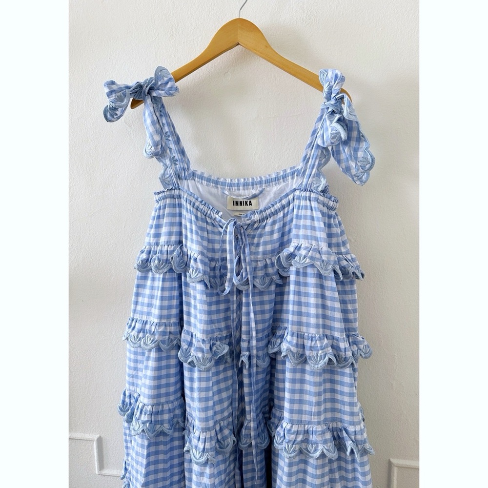 Innika Choo Dress Blue Gingham